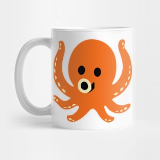 Funny Octopus Emoticon Cartoon Mug
